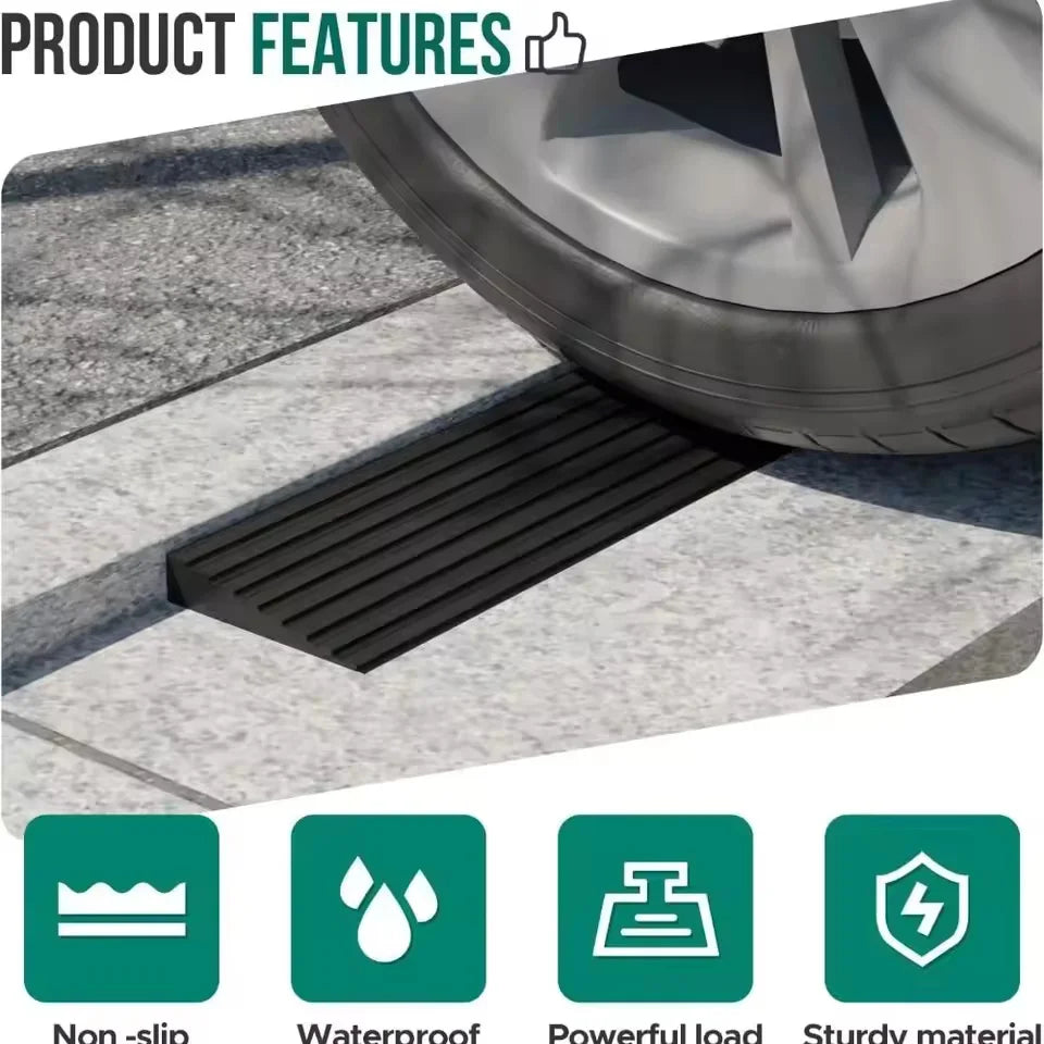 Self Adhesive 1m X 5cm Doorway Threshold Ramp PVC Anti Slip Striped Surface - MobilityBuy.com 
