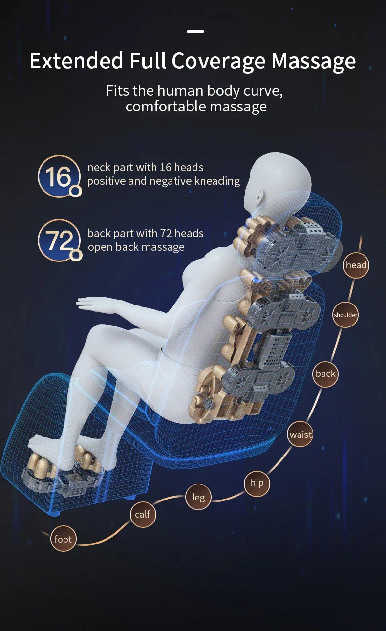 Massage Chair Full Body Kneading Neck Back Waist Leg Infrared Heating - MobilityBuy.com