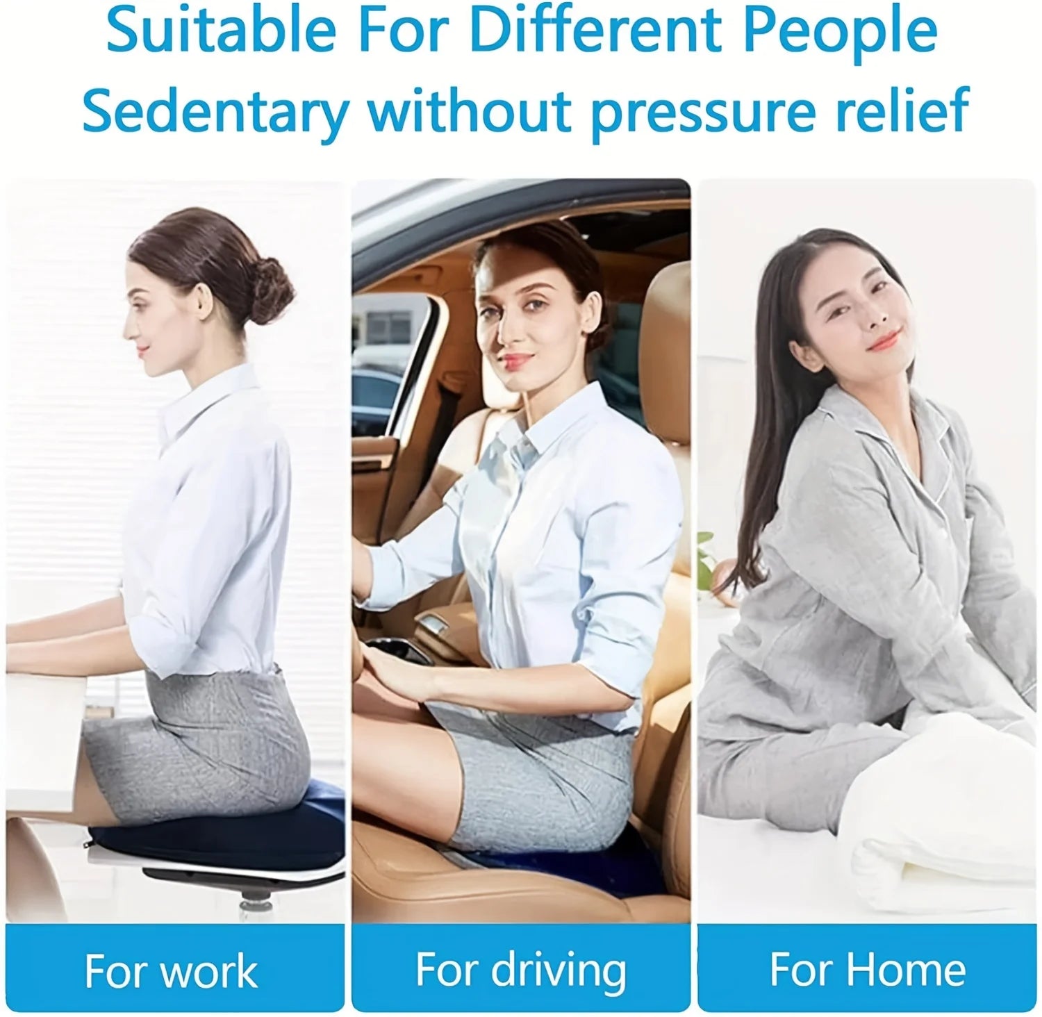 Ergonomic Memory Foam Donut Seat Cushion,Tailbone Support - MobilityBuy.com 