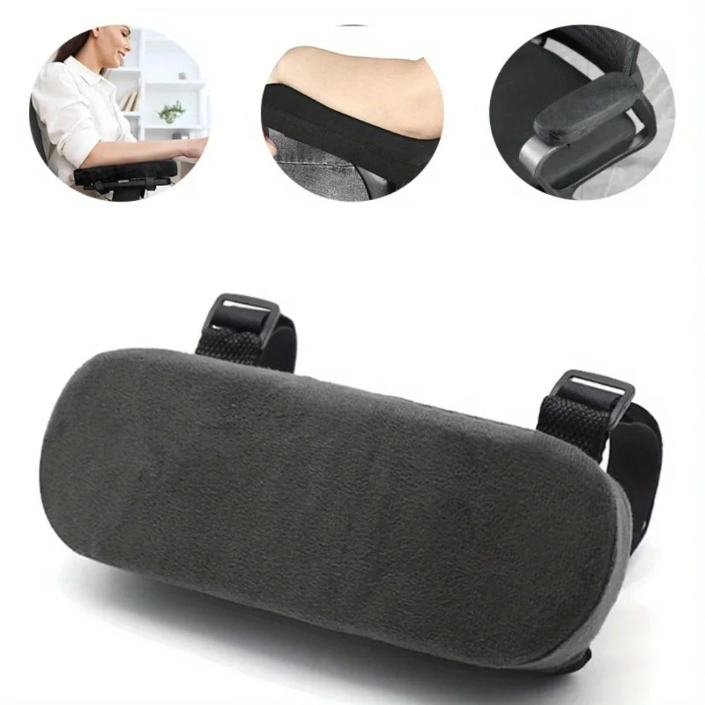 Memory Foam Armrest Pads for Office Chair Elbow Support Cushion for Arm Pressure Relief, Universal Fit Covers for Desk Chairs - from