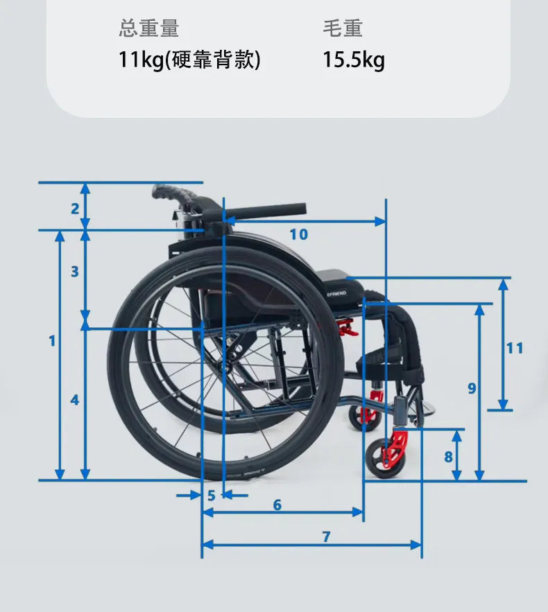 Lightweight Folding Sports Wheelchair 5803 for Adults and Seniors Colorful - MobilityBuy.com 