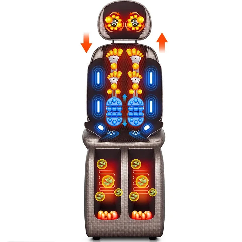 Massage Chair Full Body Kneading Neck Back Waist Leg Infrared Heating - MobilityBuy.com