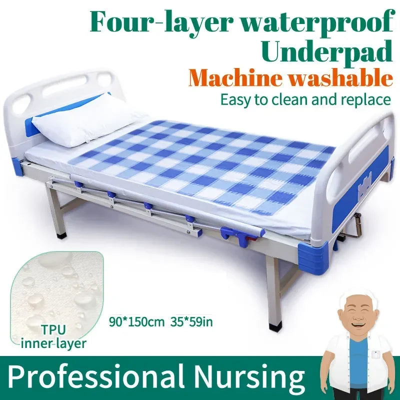Pure cotton washable urinary incontinence Bed Pad - MobilityBuy.com