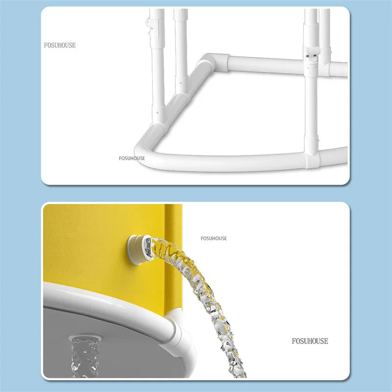 Portable Foldable Triangular Bathtub For Adults Space Saving Bath Barrel - MobilityBuy.com 