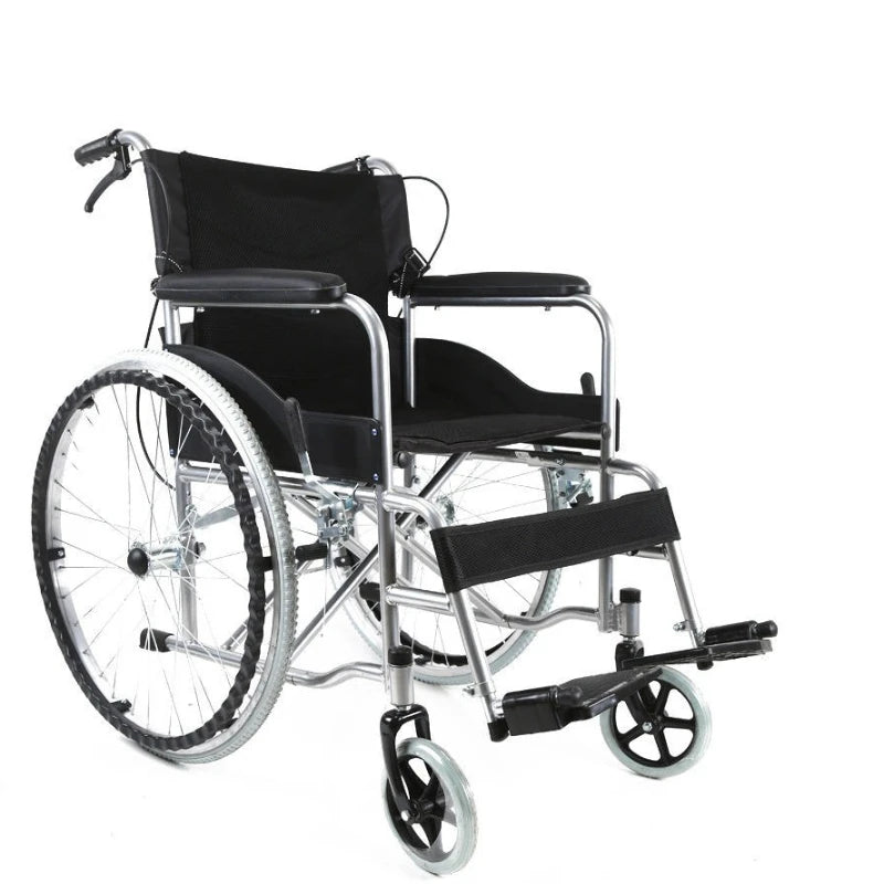 Lightweight Folding Wheelchair Portable Mobility Chair For Travel Quick Fold - MobilityBuy.com 