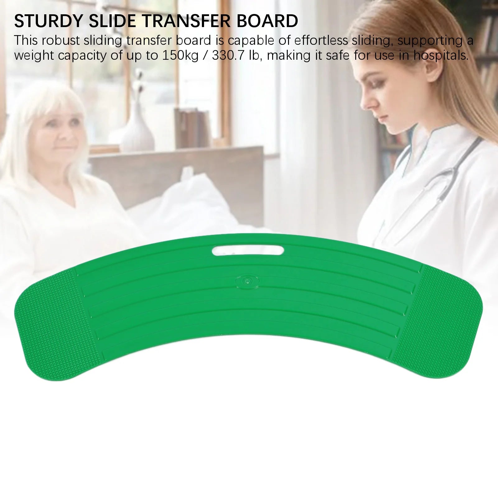 Wheelchair Transfer Board Slide Assist Anti Slip Curved 330 Lbs Capacity - MobilityBuy.com 