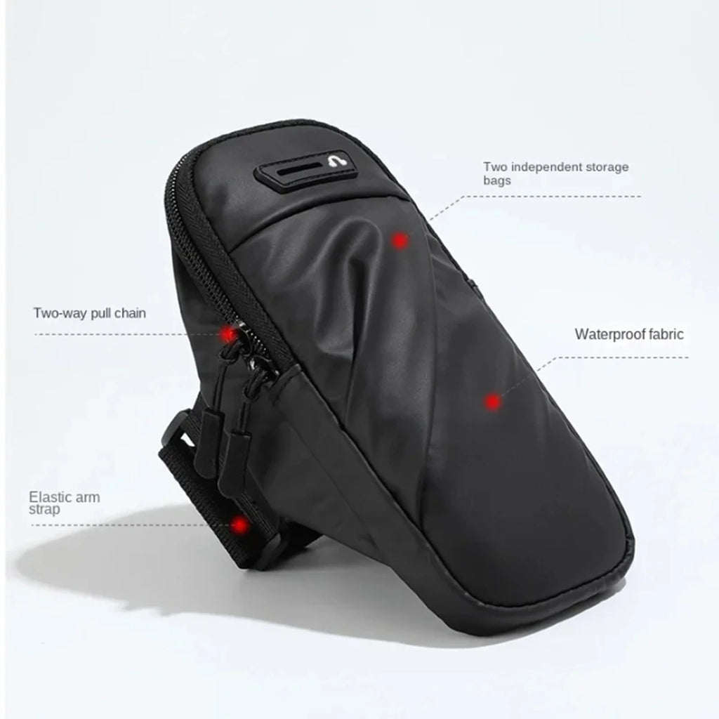 Memory arm bag by Aliexpress with headphone jack, waterproof design, and breathable phone holder for active use.