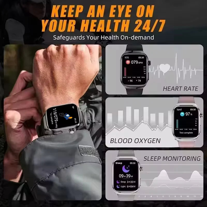 2025 New Micro Physical Examination Smart Watch - Health Stats, Bluetooth Call - MobilityBuy.com