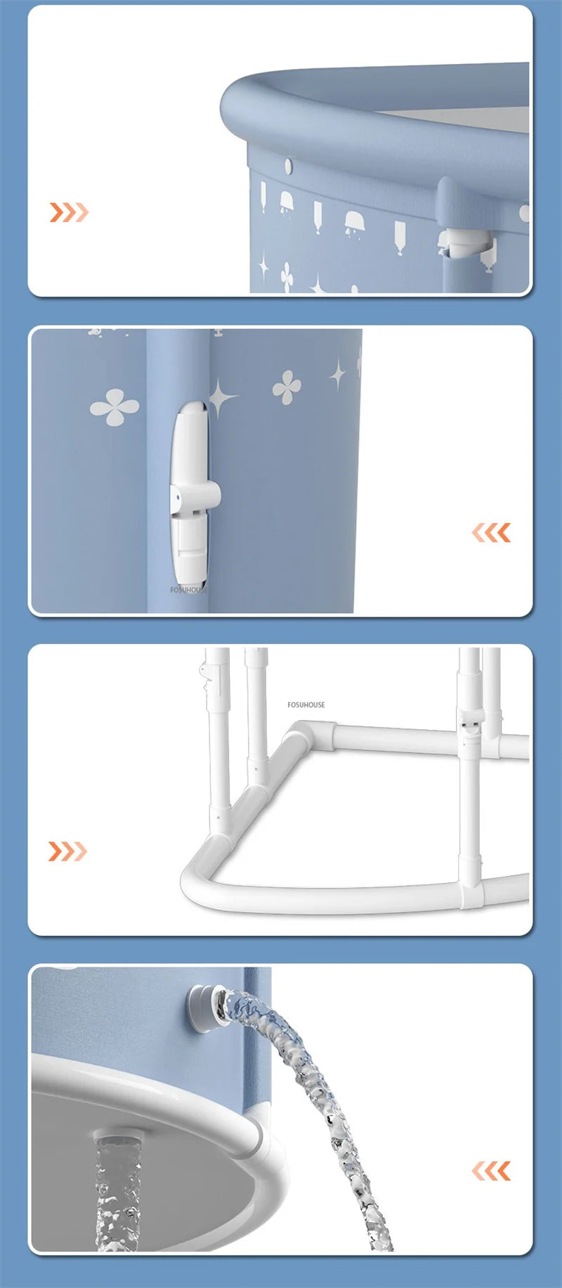 Triangular Foldable Bathtub Seat Portable For Space Saving Adult Spa Steam Sauna - MobilityBuy.com 