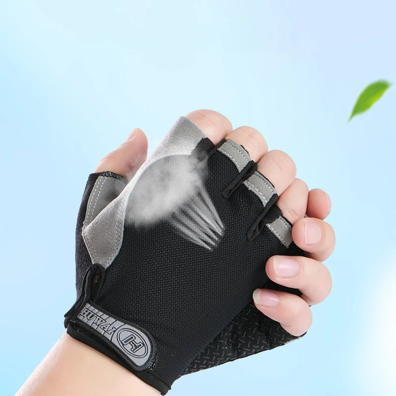Pushing Gloves for Wheelchair, Cycling, Gym Fingerless Gloves