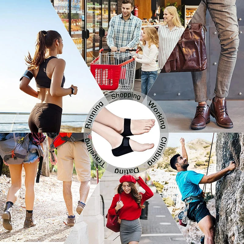 Gel heel cushion socks with heel cups pads designed for comfort and support in heel care by MobilityBuy.