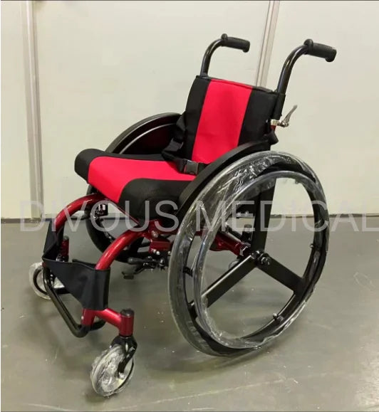 Aluminum Alloy Foldable Lightweight 13kg Manual Sports Wheelchair For Disabled - MobilityBuy.com 
