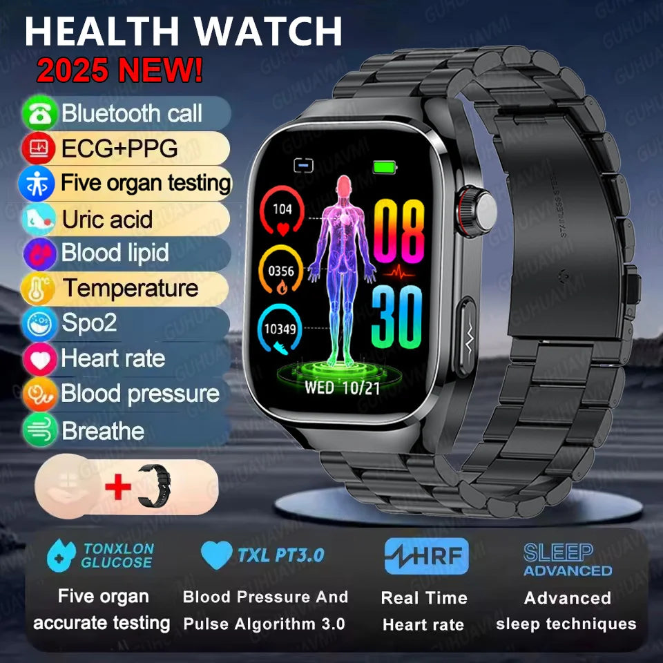 2025 New Micro Physical Examination Smart Watch - Health Stats, Bluetooth Call - MobilityBuy.com