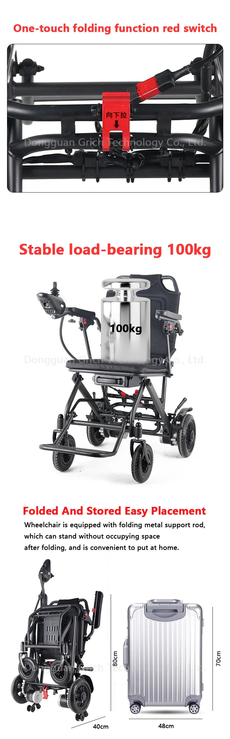 Recline powered wheelchair electric Folding Wheelchair, with Remote Mobility - MobilityBuy.com