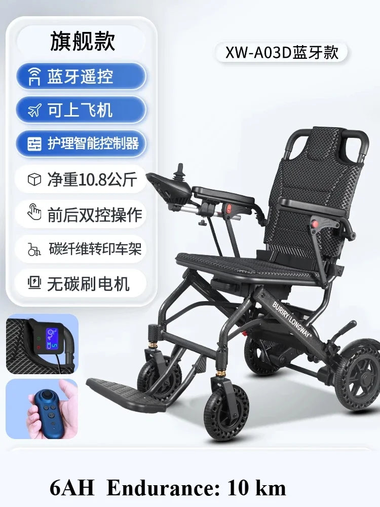 Small wheelchair lightweight foldable hand-pushed or electric powerd wheelchair - MobilityBuy.com