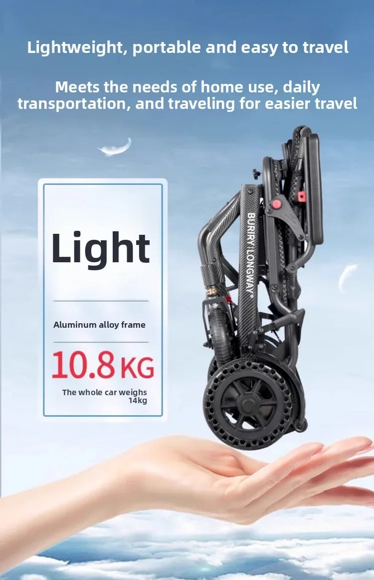 Small power wheelchair, lightweight, foldable - MobilityBuy.com
