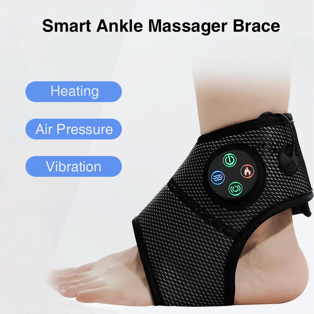 Electric Foot Ankle Massager = Heating Foot Compress Vibration Relaxation - MobilityBuy.com