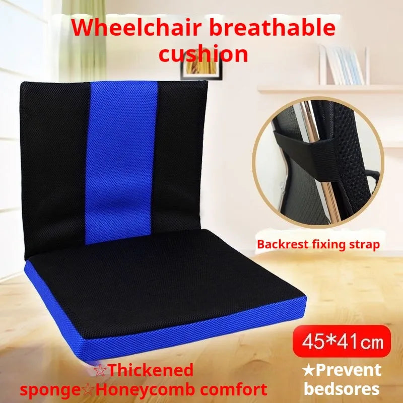 Wheelchair Cushion Backrest Posture Corrector Chair Seat Mat Breathable