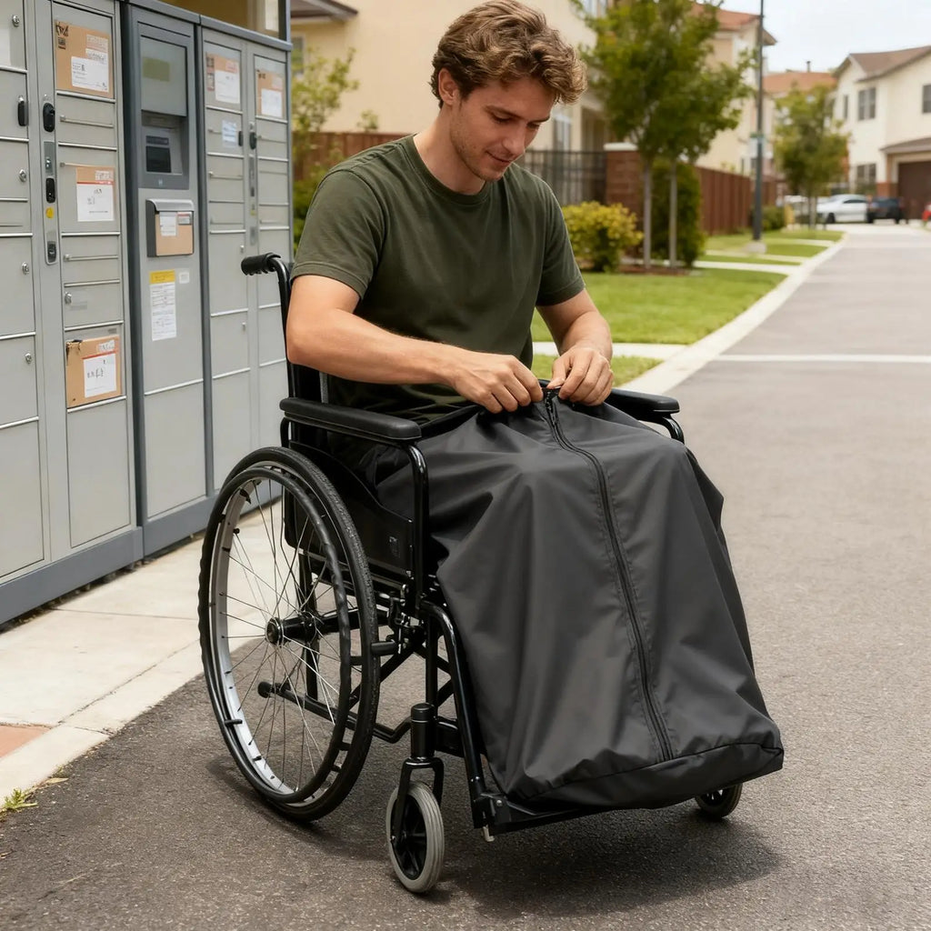 Wheelchair Blanket Waterproof Fleece Lined Lower Body Recliner Cover - MobilityBuy.com