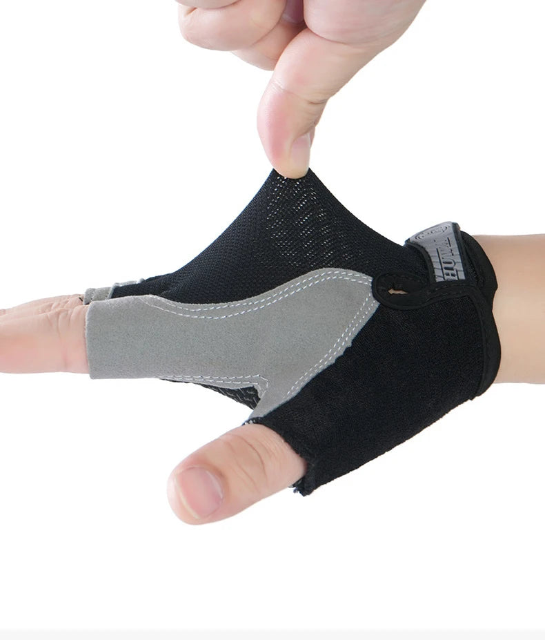 Pushing Gloves for Wheelchair, Cycling, Gym Fingerless Gloves