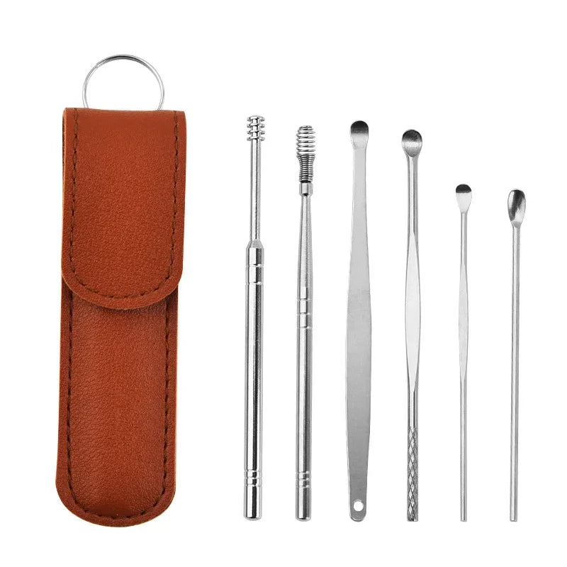 Earwax cleaning tool set by MobilityBuy, featuring various tools for effective earwax removal and personal hygiene.