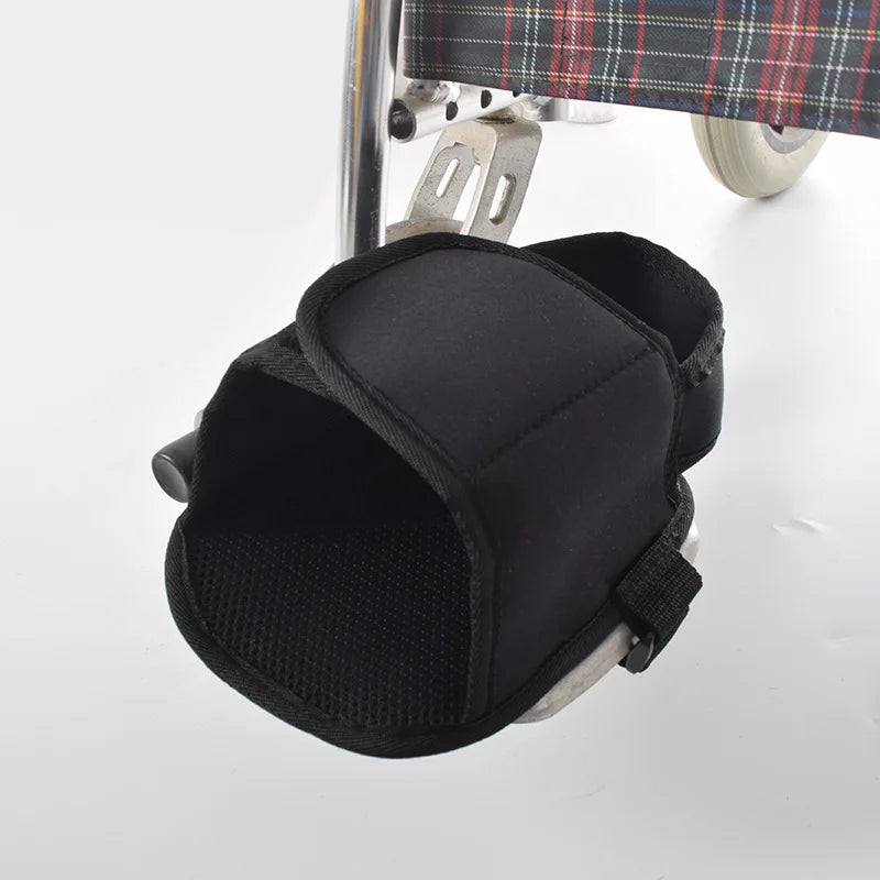 Aliexpress wheelchair leg restraint strap for foot protection, featuring adjustable design and durable materials.