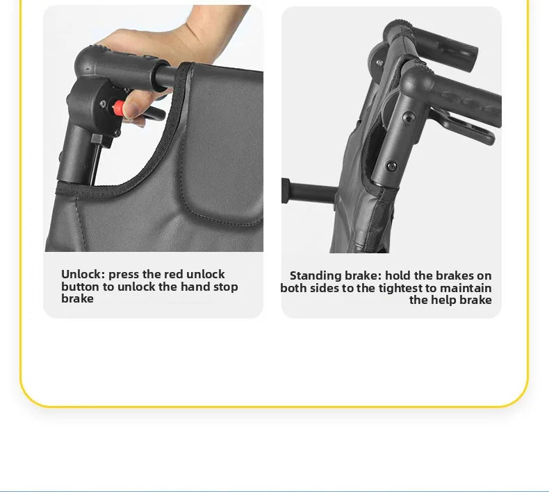 Small foldable, lightweight wheelchair - travel, portable trolley for airplanes - MobilityBuy.com