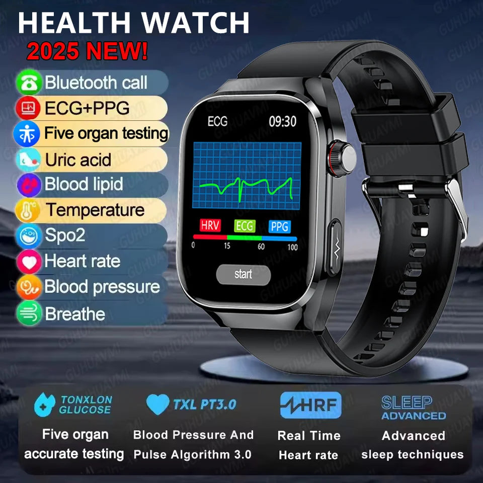 2025 New Micro Physical Examination Smart Watch - Health Stats, Bluetooth Call - MobilityBuy.com