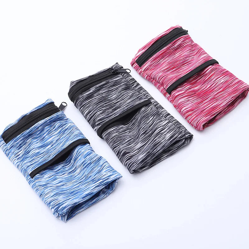 Lightweight Aliexpress wrist wallet pouch with zipper, designed for phone, keys, and cards in a compact size.
