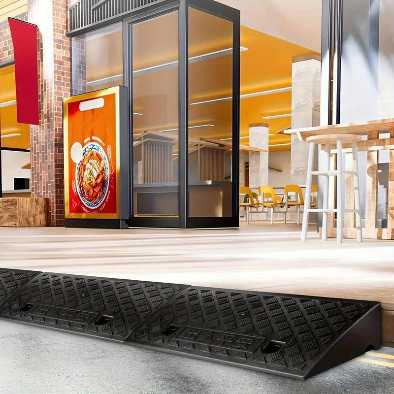 Two Pack Heavy Duty Portable Plastic Threshold Ramps 50x27x9 cm Non Slip - MobilityBuy.com 
