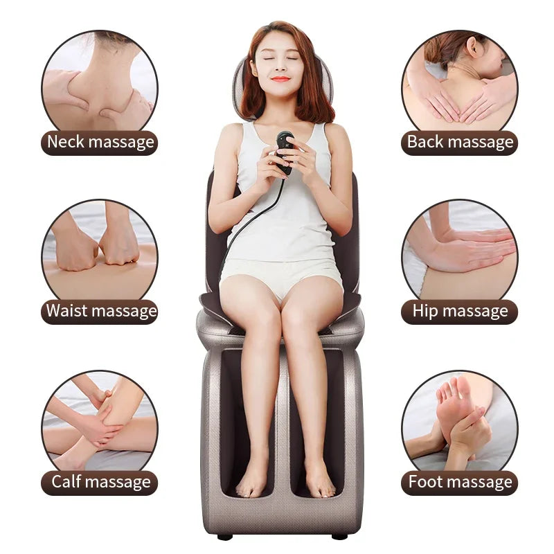Massage Chair Full Body Kneading Neck Back Waist Leg Infrared Heating - MobilityBuy.com