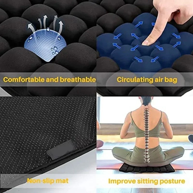 Portable pressure relief cushion by Aliexpress, featuring anti-slip design and breathable material for sedentary comfort.