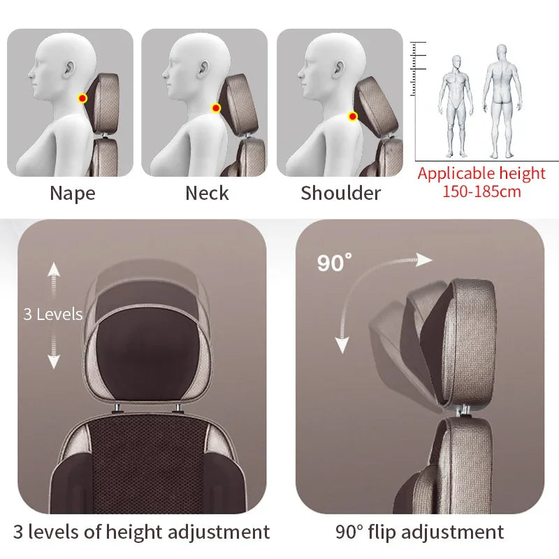 Massage Chair Full Body Kneading Neck Back Waist Leg Infrared Heating - MobilityBuy.com