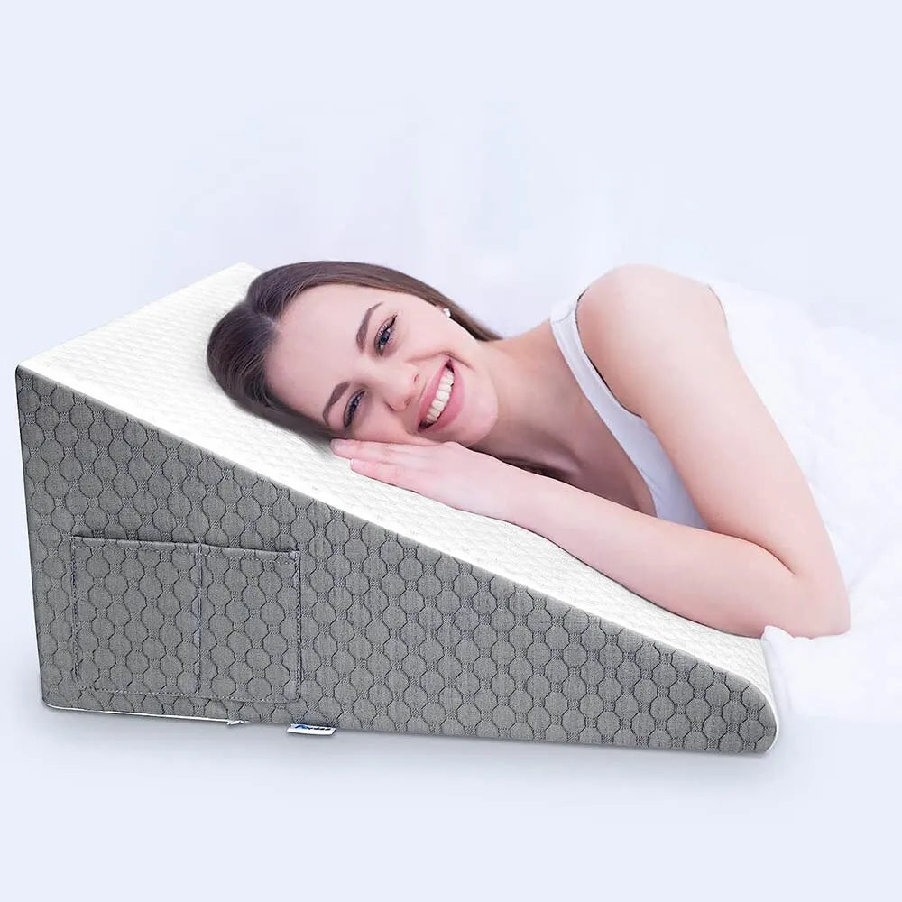 Wedge Pillow For Sleeping Acid Reflux After Surgery Elevated Triangle Foam - MobilityBuy.com 