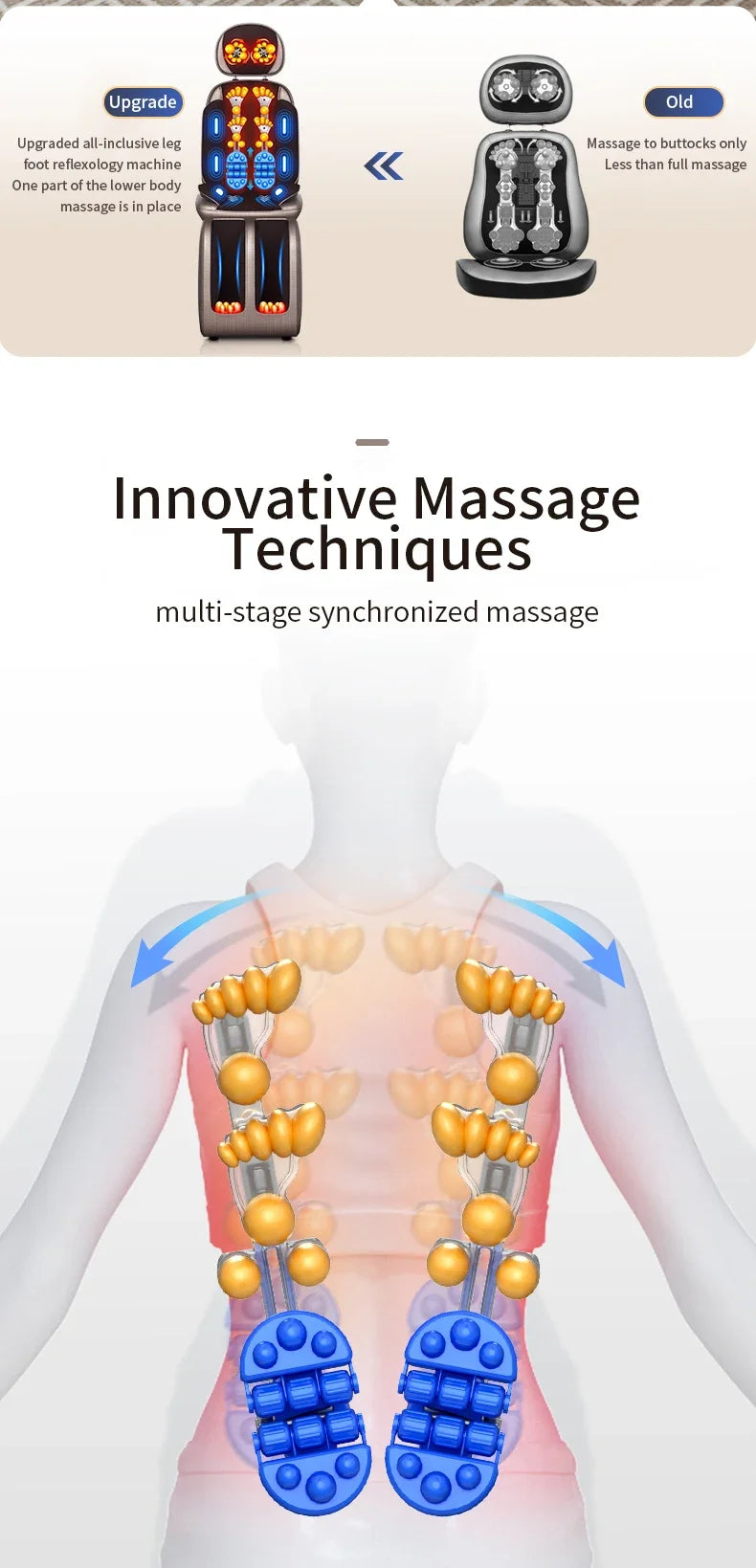 Massage Chair Full Body Kneading Neck Back Waist Leg Infrared Heating - MobilityBuy.com