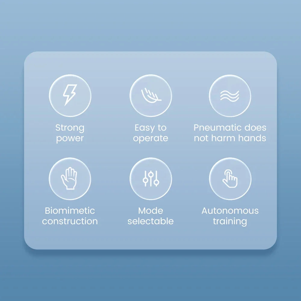 Left and right hand finger rehabilitation exerciser robot gloves by Aliexpress, designed for hand training and dexterity improvement.