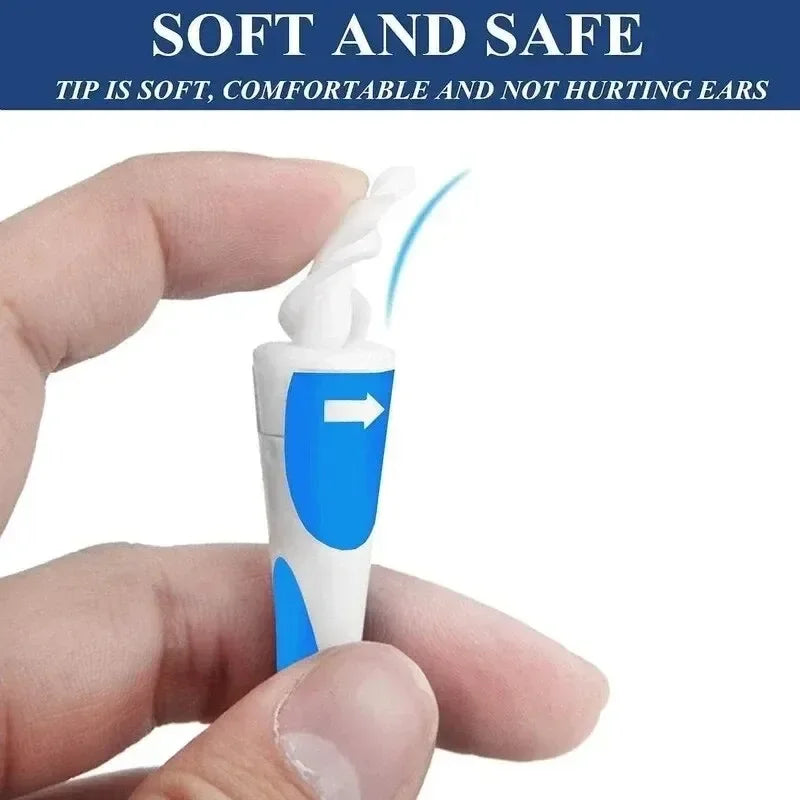 Soft silicone ear wax remover tool with 16 replacement tips for effective ear cleaning by MobilityBuy.