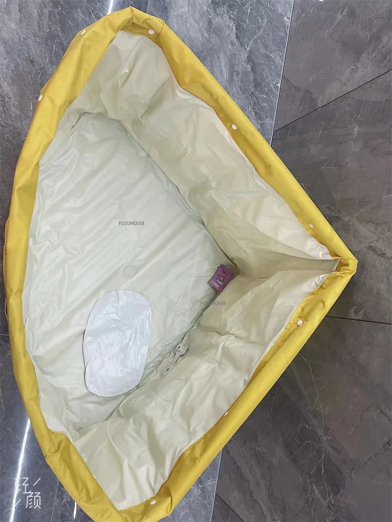 Portable Foldable Triangular Bathtub For Adults Space Saving Bath Barrel - MobilityBuy.com 