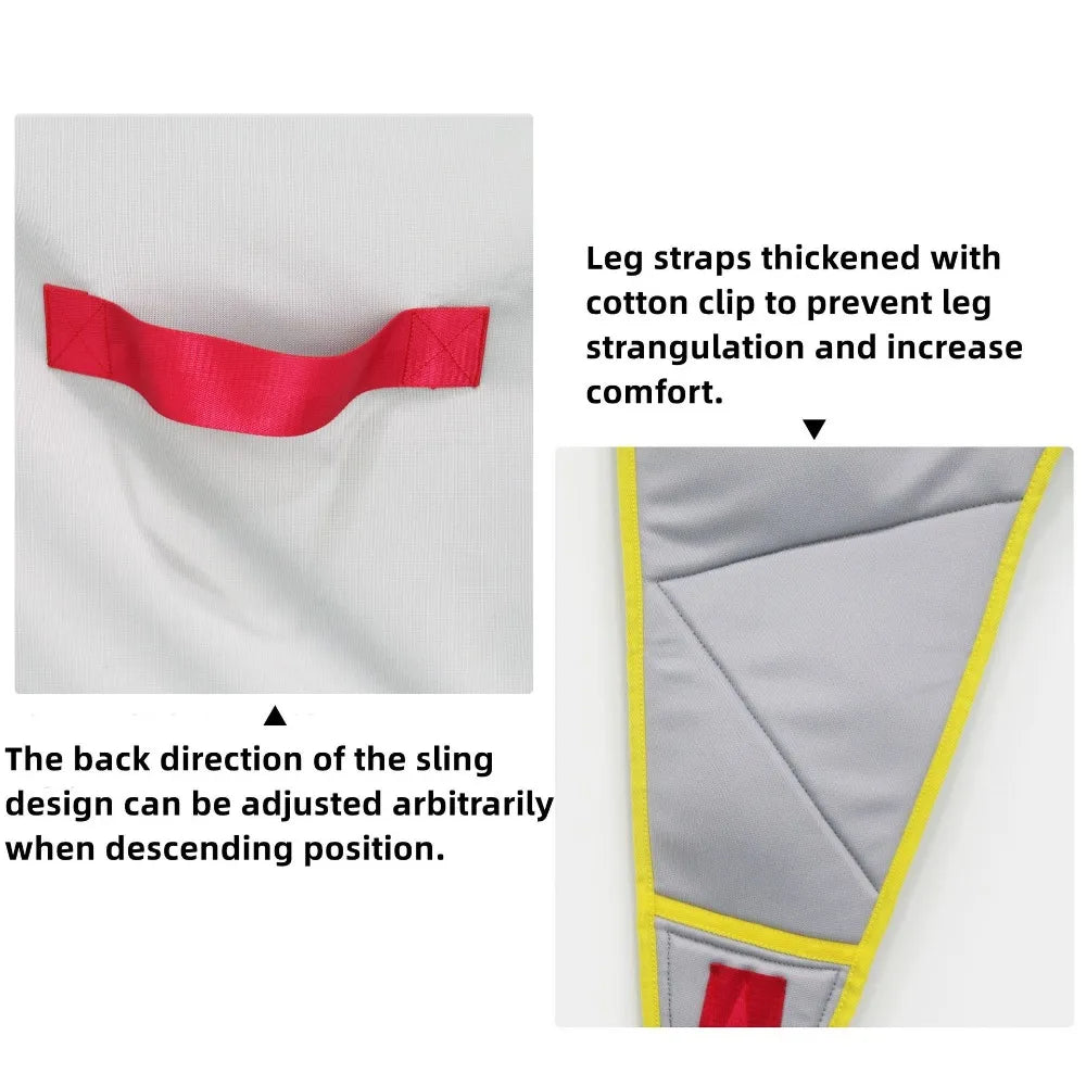 Adjustable lifting sling for disabled patients with assist straps, designed for safe and comfortable mobility.
