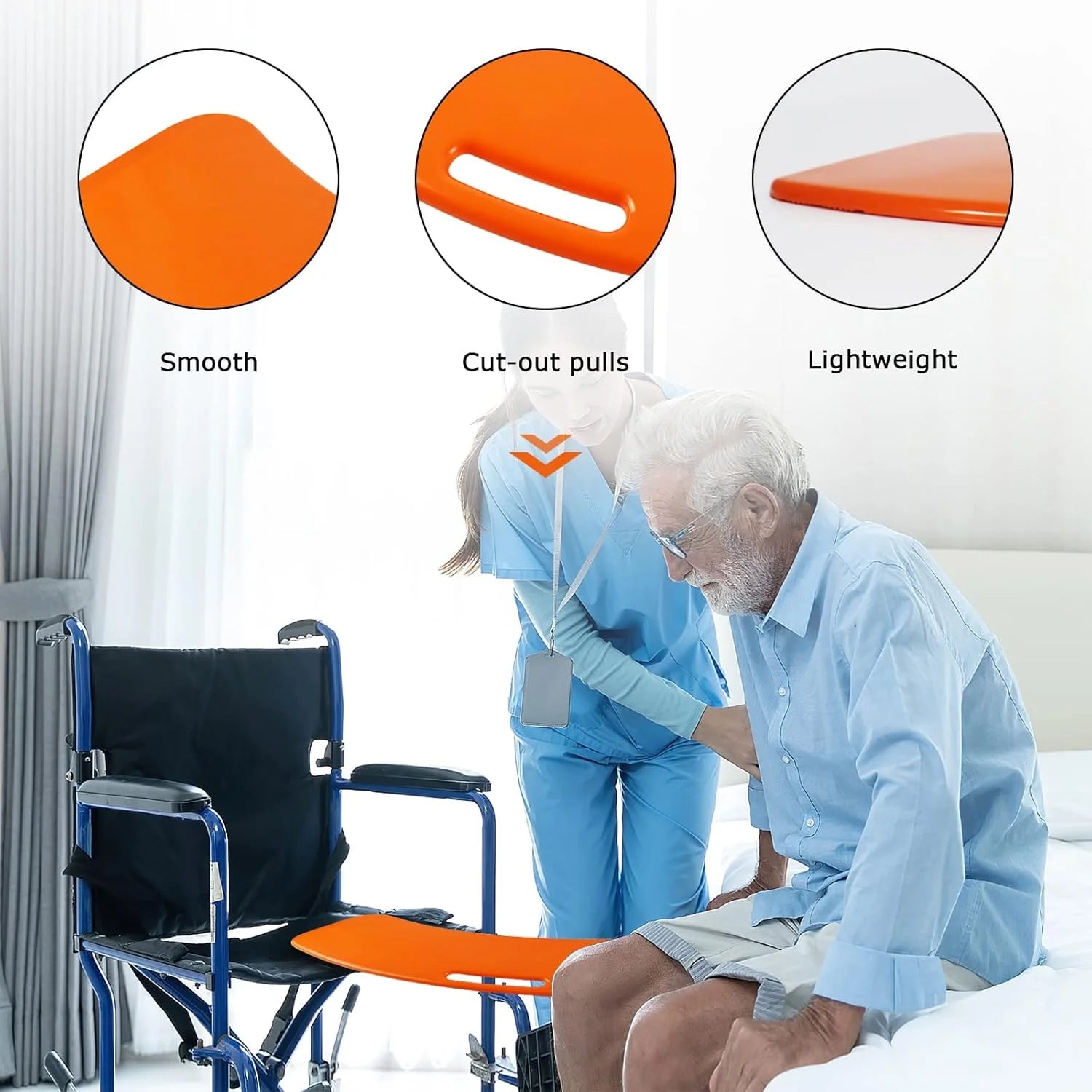 Slide Transfer Board For Wheelchairs And Beds With Anti Slip Design - MobilityBuy.com 