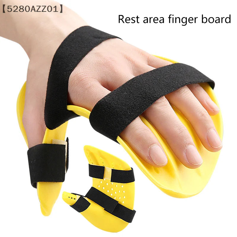 Finger corrector board for hand and wrist support, featuring adjustable straps for finger alignment and comfort.