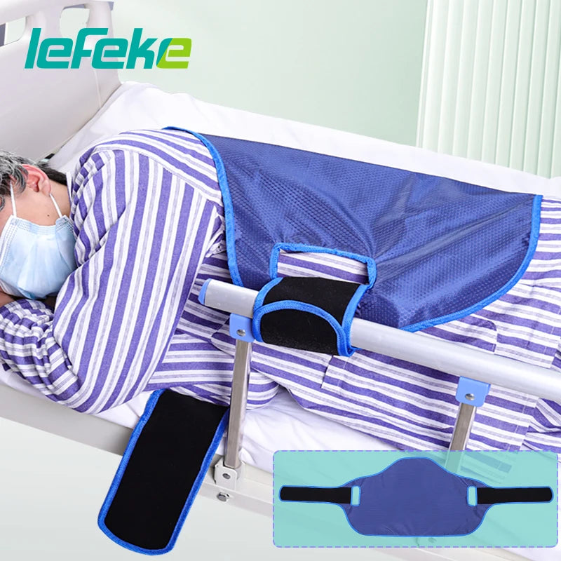 Elderly transfer sling by MobilityBuy, featuring a sturdy belt design for safe patient turning and bed transfers.