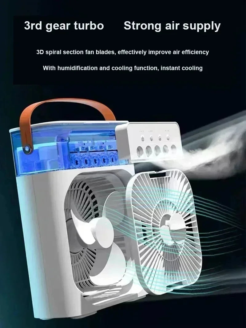 MobilityBuy.com portable air cooler with 500mL water tank and mist spray