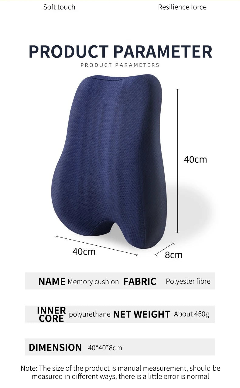 Orthopaedic Seat and Back Cushion Set- Lumbar Support - MobilityBuy.com 
