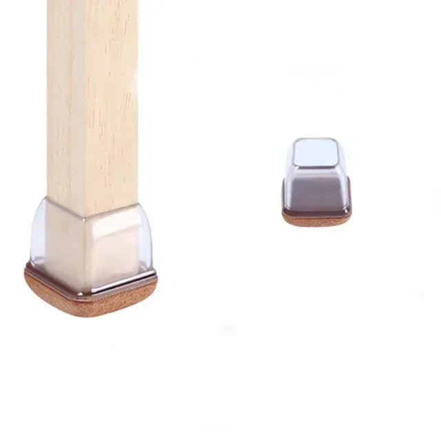 Silicone Table And Chair Leg Covers Mute With Felt Pads Floor Protectors - MobilityBuy.com 