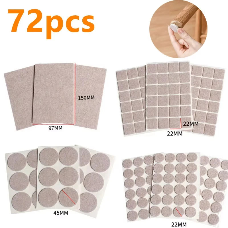 Self Adhesive Felt Chair Leg Pads For Table And Furniture Floor Protectors - Mobility Buy