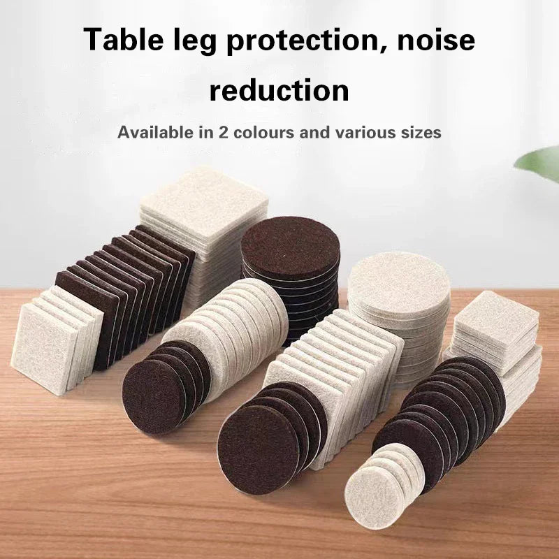 Self Adhesive Felt Chair Leg Pads For Table And Furniture Floor Protectors - Mobility Buy