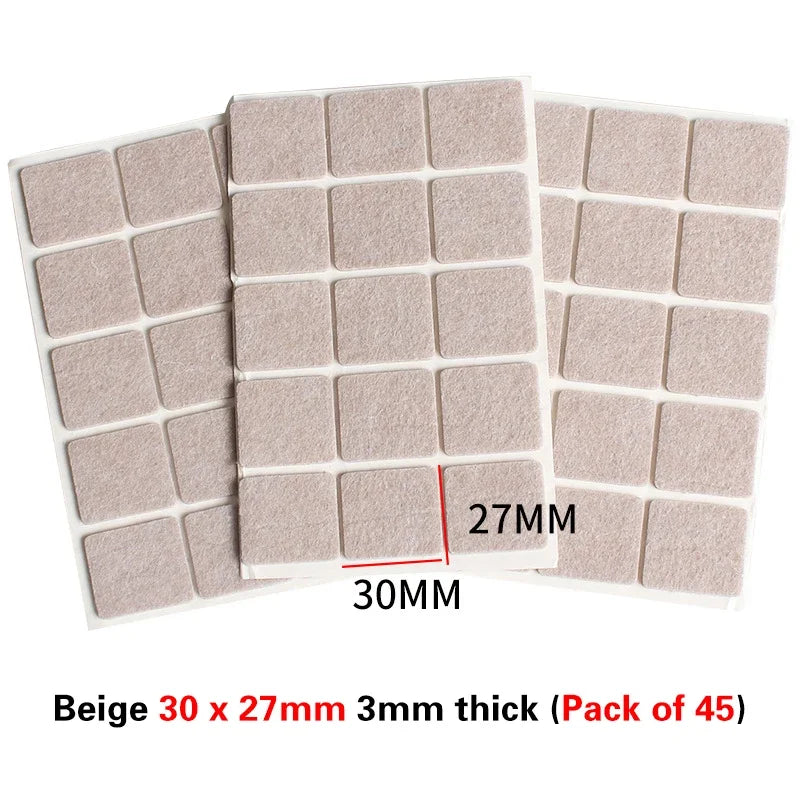 Self Adhesive Felt Chair Leg Pads For Table And Furniture Floor Protectors - Mobility Buy
