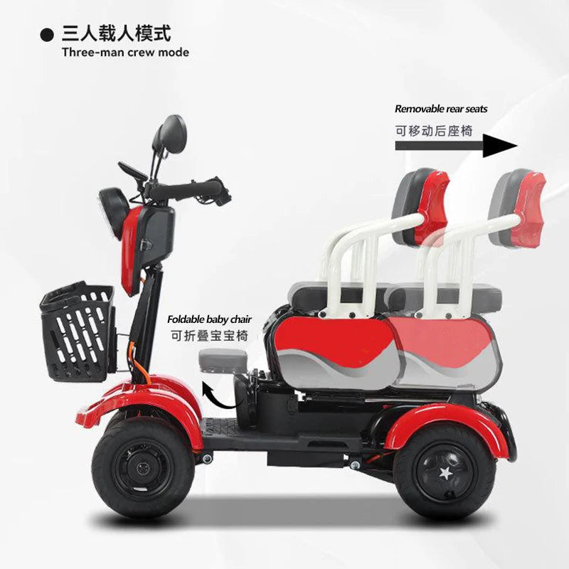 Low Speed 4 Wheel Electric Car For Adults Mini Recreational Vehicle - MobilityBuy.com 