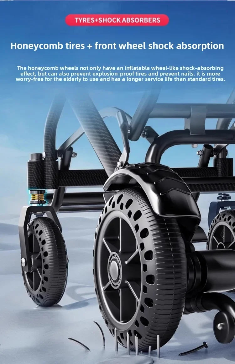 Small wheelchair lightweight foldable hand-pushed or electric powerd wheelchair - MobilityBuy.com